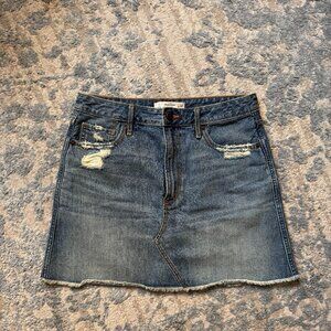 Abercrombie & Fitch Denim Mini Skirt - Size 6 (W 28)